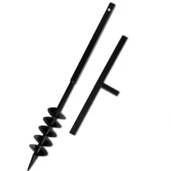 vidaXL Taladro De Tierra Con Mango 100 mm Con Tubo De Extensión 13 M Acero Hot