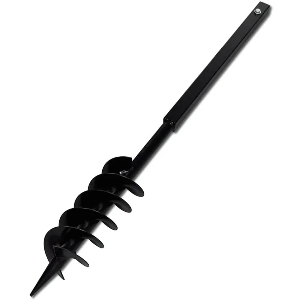 vidaXL Taladro De Tierra Con Mango 100 mm Con Tubo De Extensión 13 M Acero Hot
