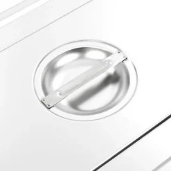 vidaXL Tapas para bandejas Gastronorm 1/1 acero inoxidable 2 unidades Best