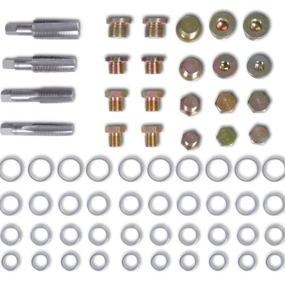 vidaXL Tapón de Drenaje de Aceite Tapón de Sumidero Kit de Reparación