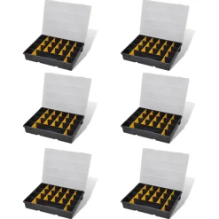 vidaXL Accesorios De Bricolaje-Torre de 6 cajas de herramientas,