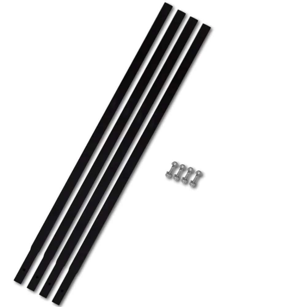 vidaXL Accesorios Para Herramientas-Tubo de Extensión Para Taladro de Tierra 4x1m Conexión Tubo Acero