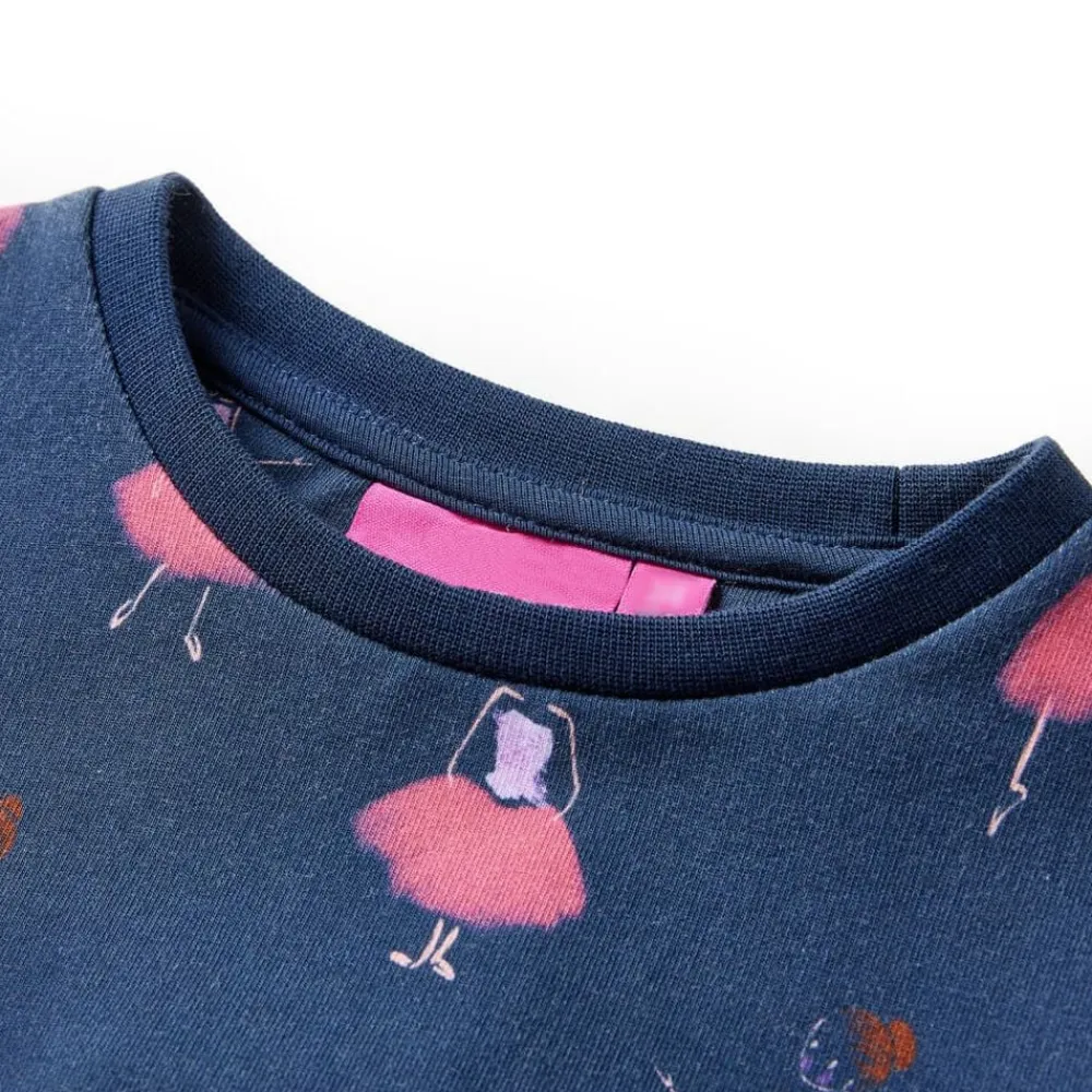 vidaXL Vestido infantil azul marino 104 Online