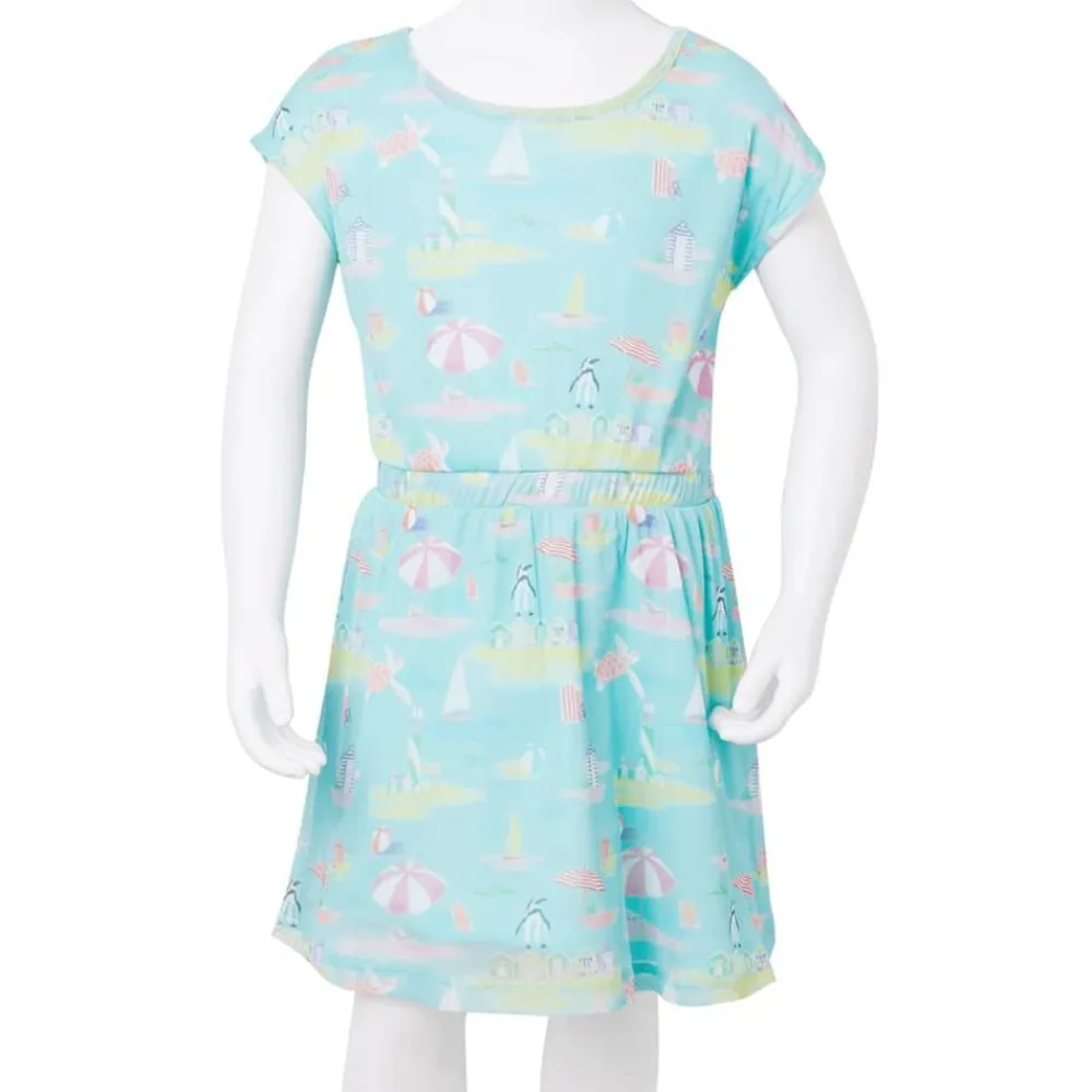 vidaXL Ropa Y Accesorios-Vestido infantil color aguamarina claro 104