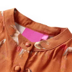 vidaXL Ropa Y Accesorios-Vestido infantil color coñac 104