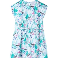 vidaXL Vestido infantil color crudo y verde menta oscuro 104 Online