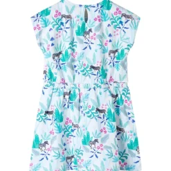 vidaXL Vestido infantil color crudo y verde menta oscuro 104 Online