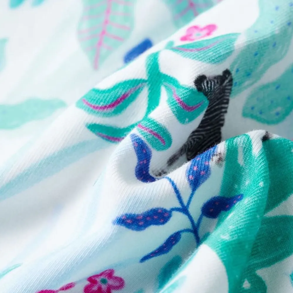 vidaXL Vestido infantil color crudo y verde menta oscuro 104 Online