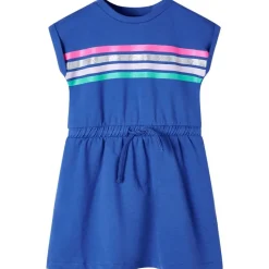 vidaXL Vestido infantil con cordón azul cobalto 104 Clearance