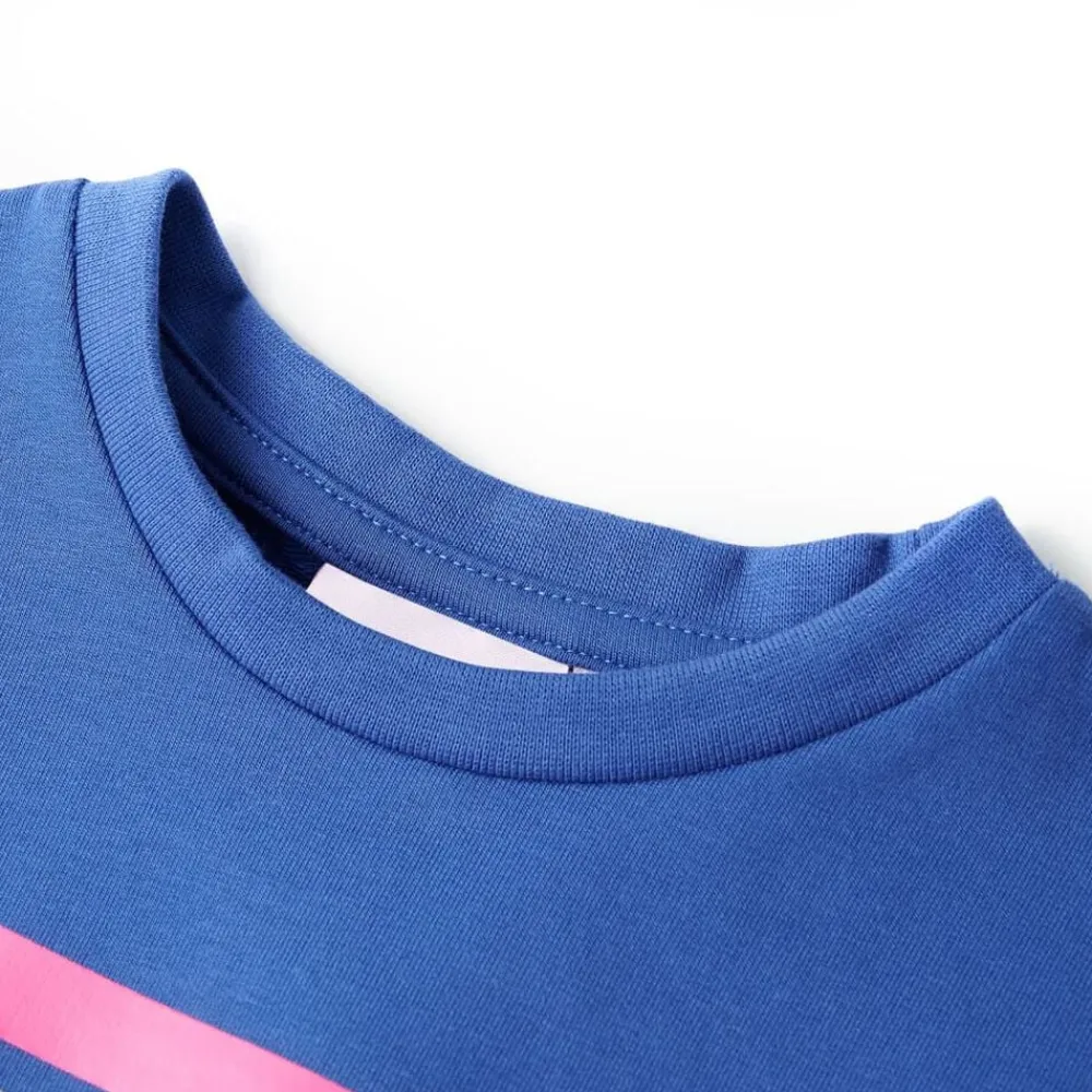 vidaXL Vestido infantil con cordón azul cobalto 104 Clearance