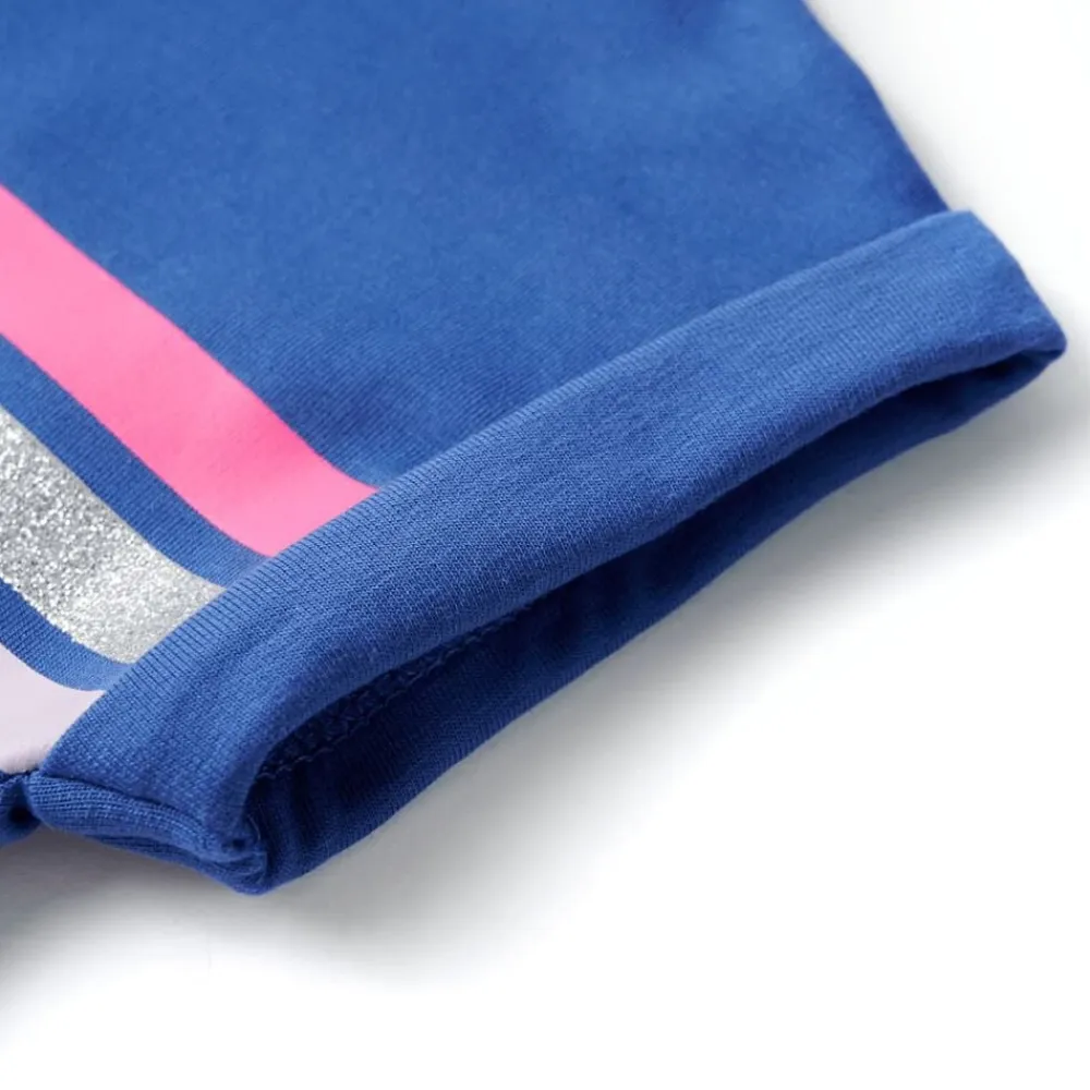 vidaXL Vestido infantil con cordón azul cobalto 104 Clearance