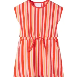 vidaXL Vestido infantil con cordón rosa y rojo 104 Clearance