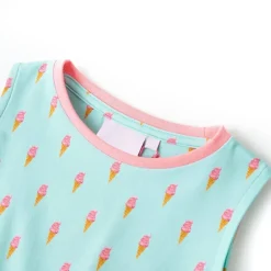 vidaXL Vestido infantil con cordón verde mint 104