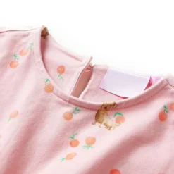 vidaXL Ropa Y Accesorios-Vestido infantil con cordón naranja claro 116