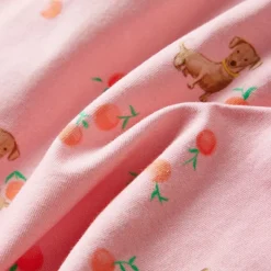 vidaXL Ropa Y Accesorios-Vestido infantil con cordón naranja claro 116