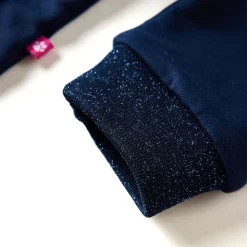 vidaXL Ropa Y Accesorios-Vestido infantil de manga larga azul marino 92