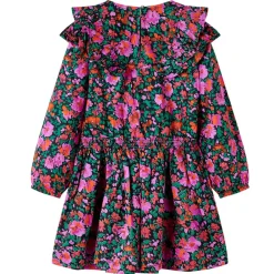 vidaXL Vestido infantil de manga larga rosa chillón 92 Sale