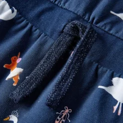 vidaXL Vestido infantil de manga larga azul marino 104 Online