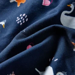 vidaXL Vestido infantil de manga larga azul marino 104 Online