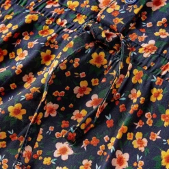 vidaXL Vestido infantil de manga larga azul marino 92