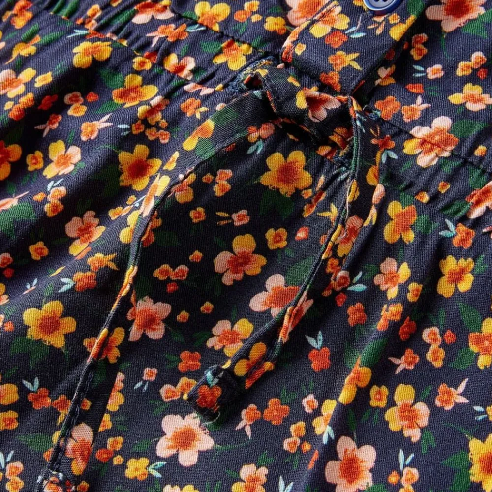 vidaXL Vestido infantil de manga larga azul marino 92