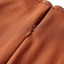 vidaXL Ropa Y Accesorios-Vestido infantil de manga larga color coñac 92