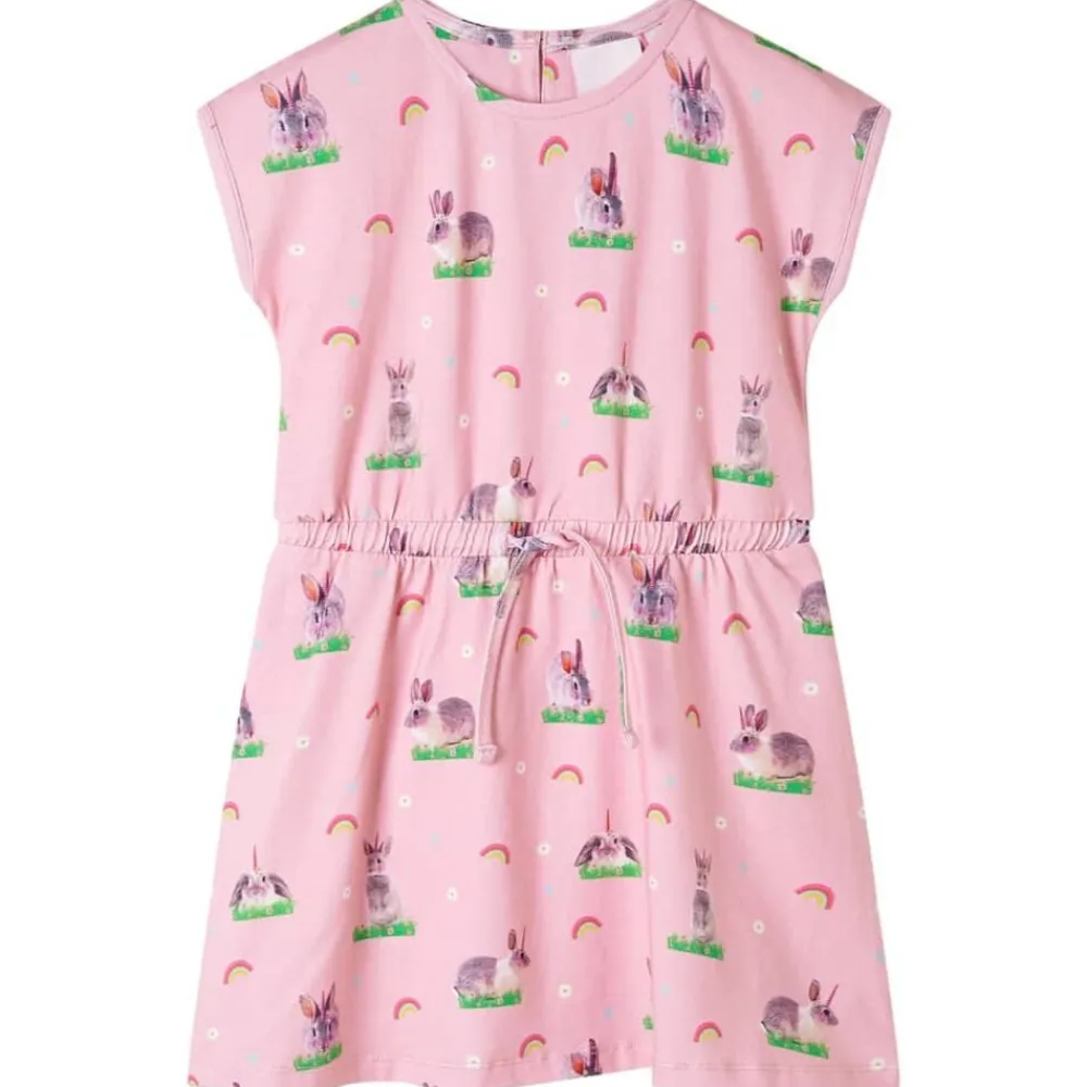 vidaXL Vestido infantil rosa claro 104 Best