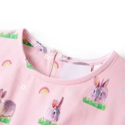vidaXL Vestido infantil rosa claro 104 Best
