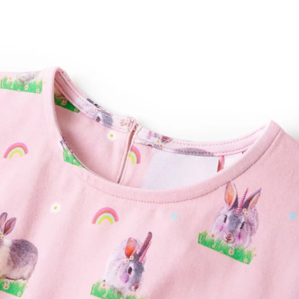 vidaXL Vestido infantil rosa claro 104 Best