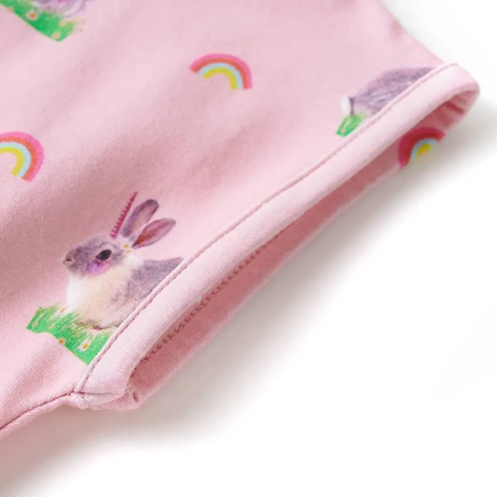 vidaXL Vestido infantil rosa claro 104 Best