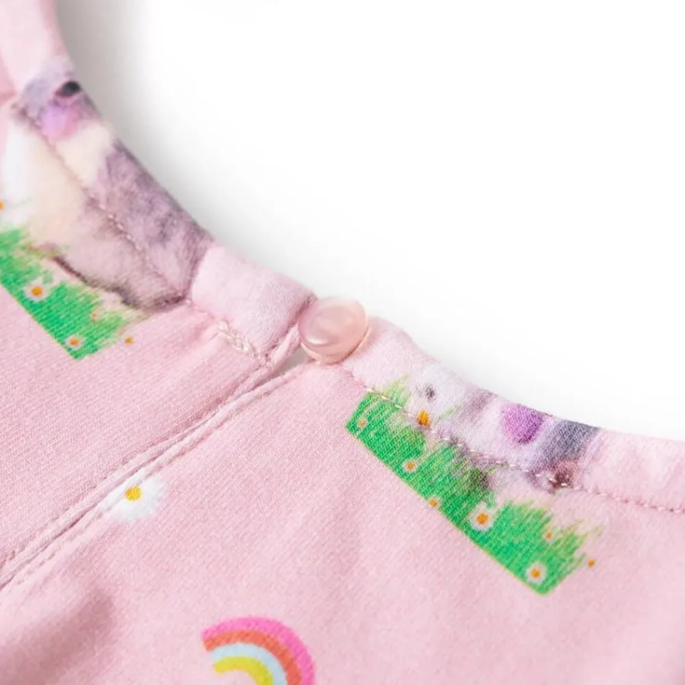 vidaXL Vestido infantil rosa claro 104 Best