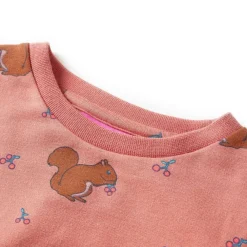 vidaXL Vestido infantil rosa palo 92