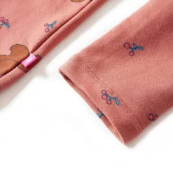 vidaXL Vestido infantil rosa palo 92