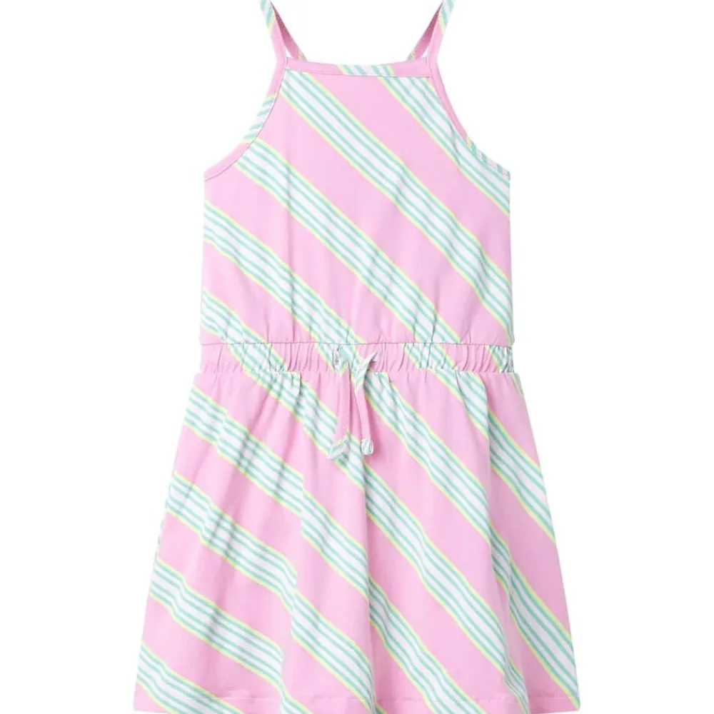 vidaXL Vestido infantil sin mangas con cordón rosa 104 Hot