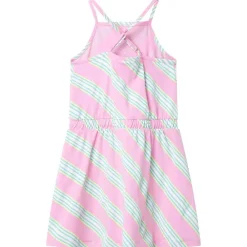 vidaXL Vestido infantil sin mangas con cordón rosa 104 Hot