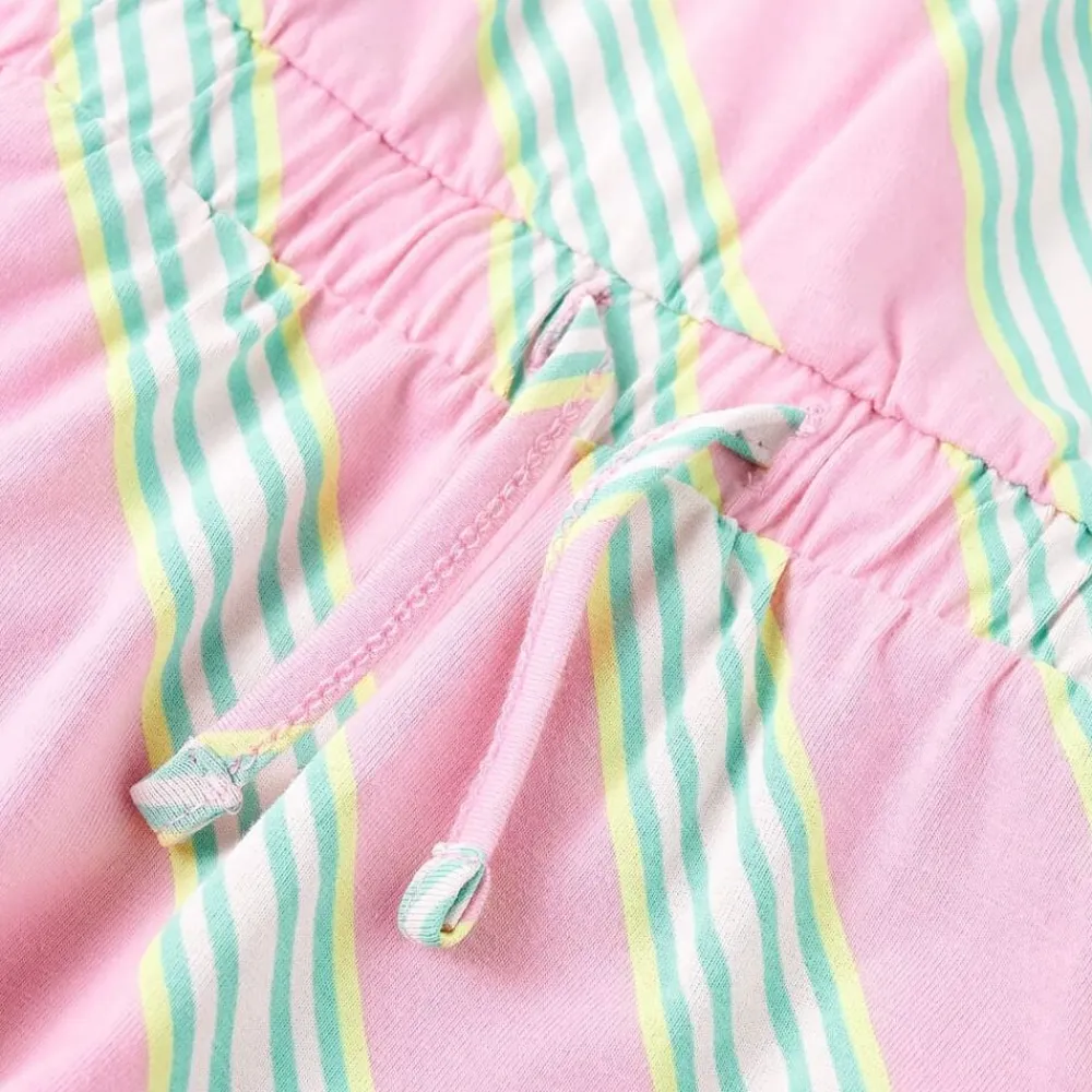 vidaXL Vestido infantil sin mangas con cordón rosa 104 Hot