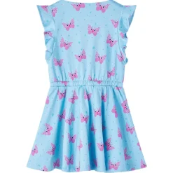 vidaXL Vestido infantil sin mangas con botones azul 104 New
