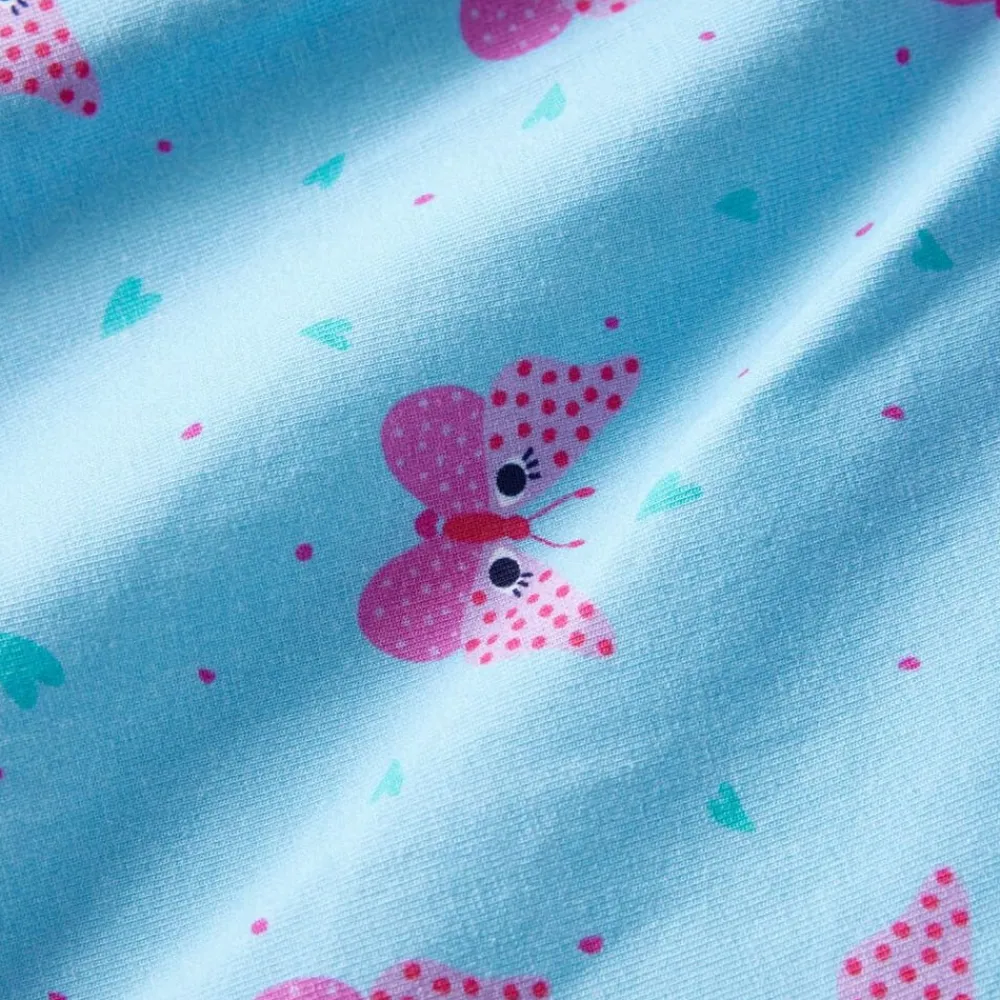 vidaXL Vestido infantil sin mangas con botones azul 104 New