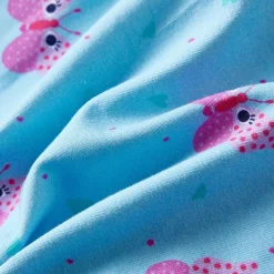 vidaXL Vestido infantil sin mangas con botones azul 104 New