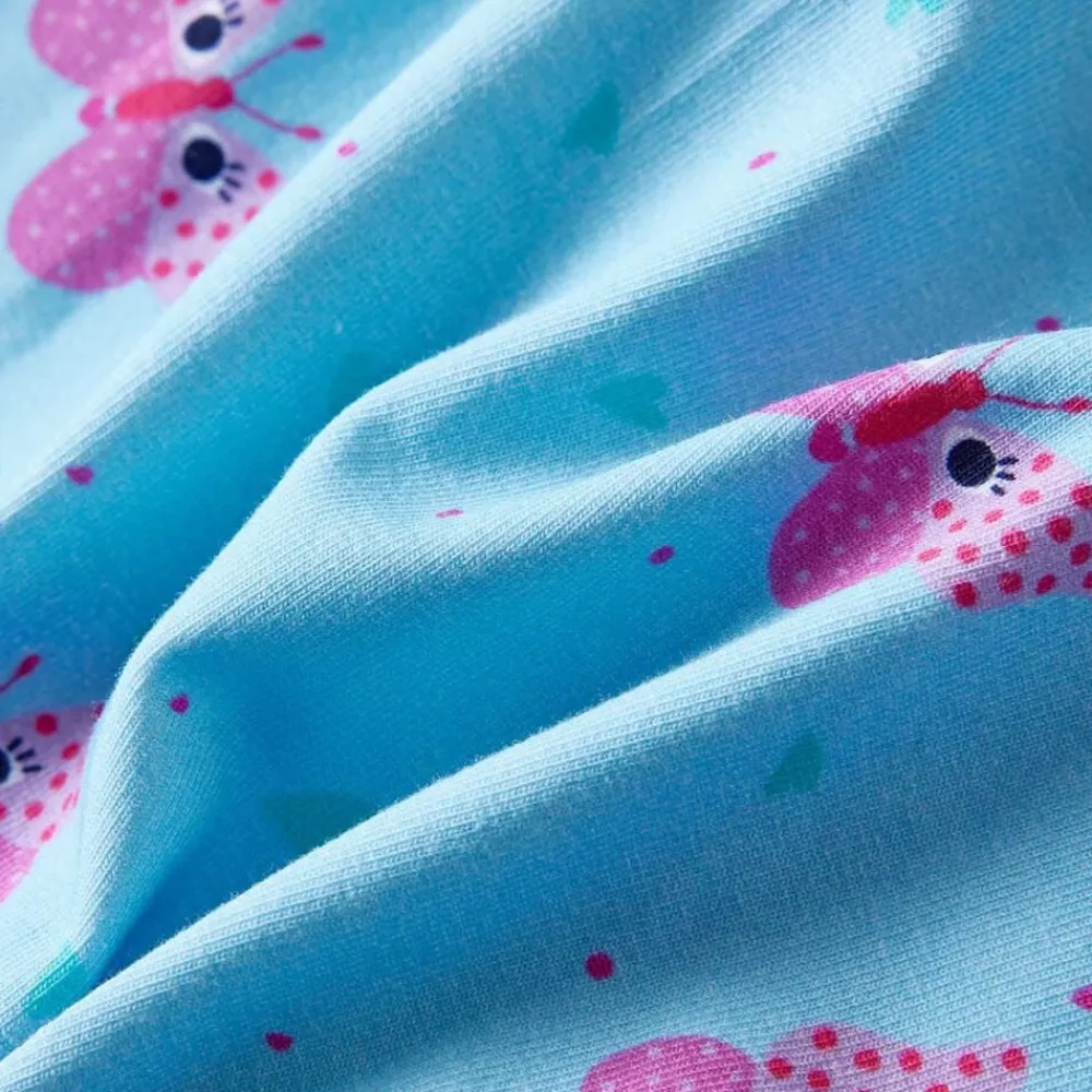 vidaXL Vestido infantil sin mangas con botones azul 104 New