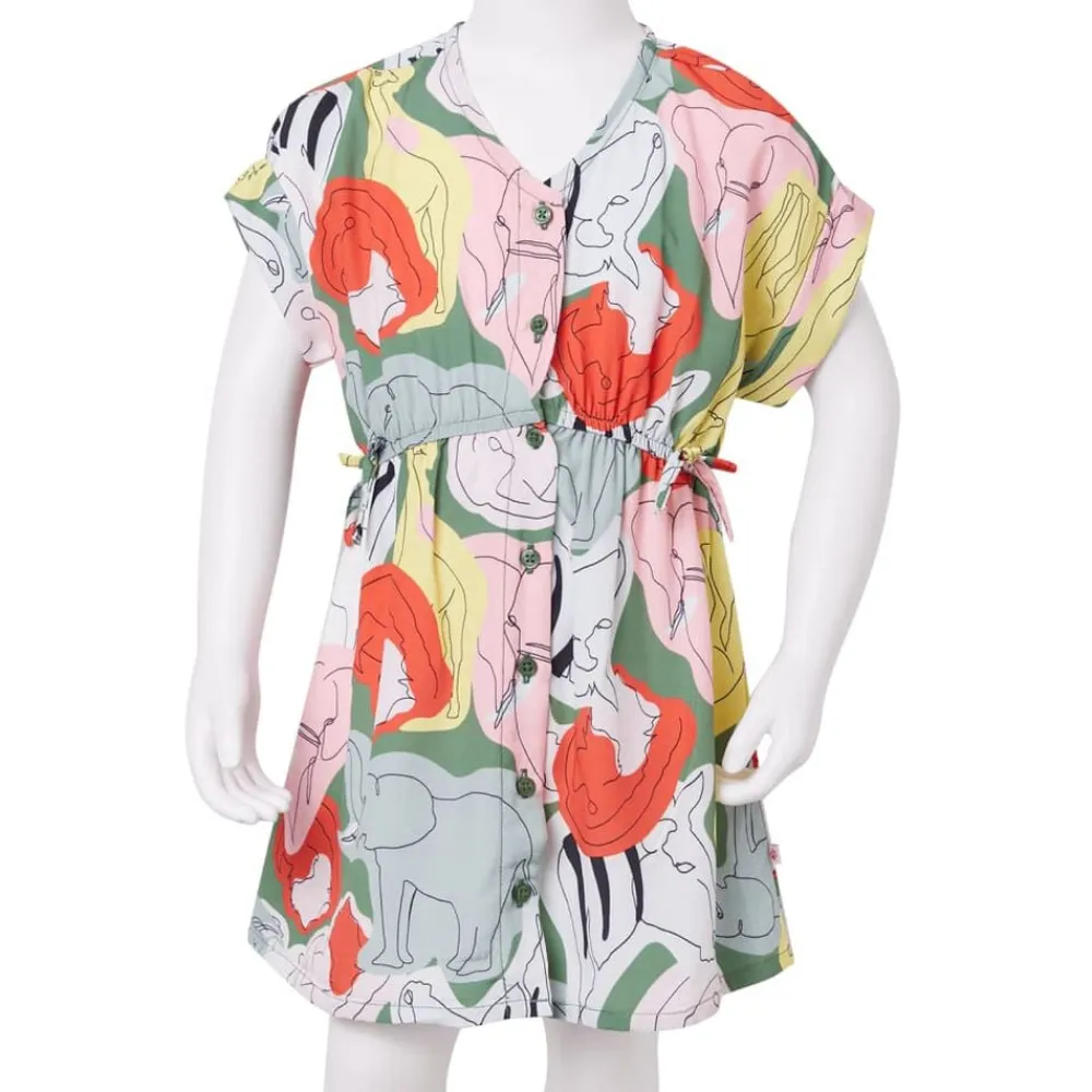 vidaXL Vestido infantil verde 116 Outlet