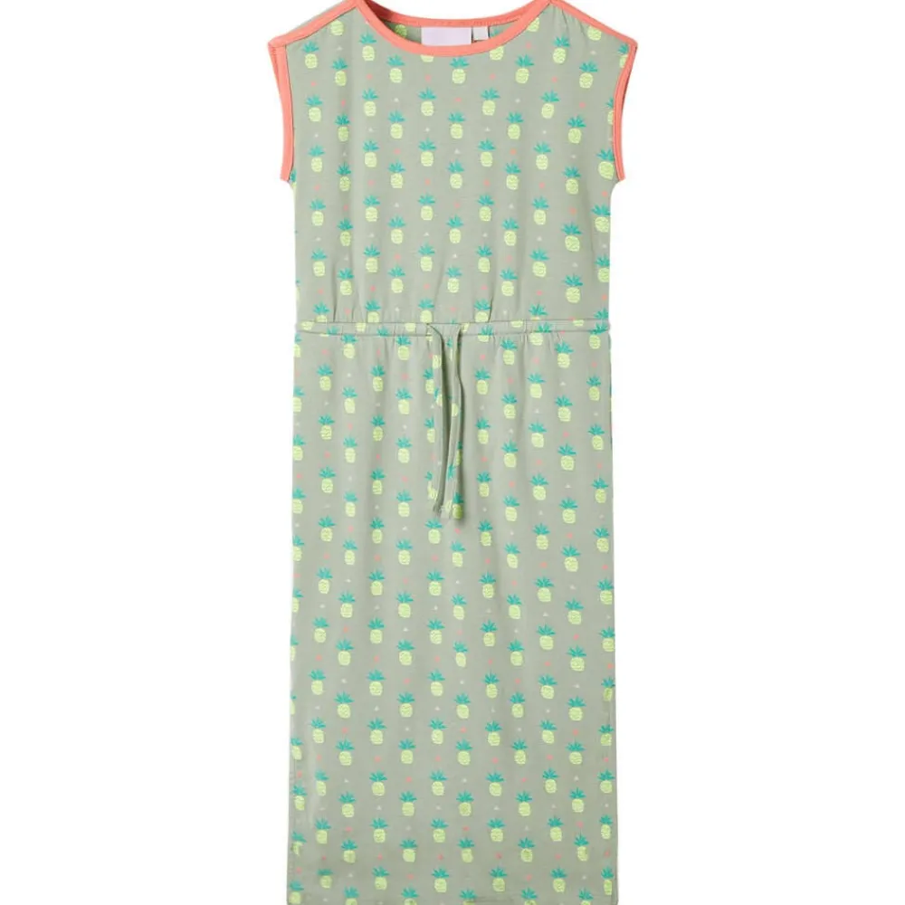 vidaXL Vestido infantil verde menta viejo 116 Clearance