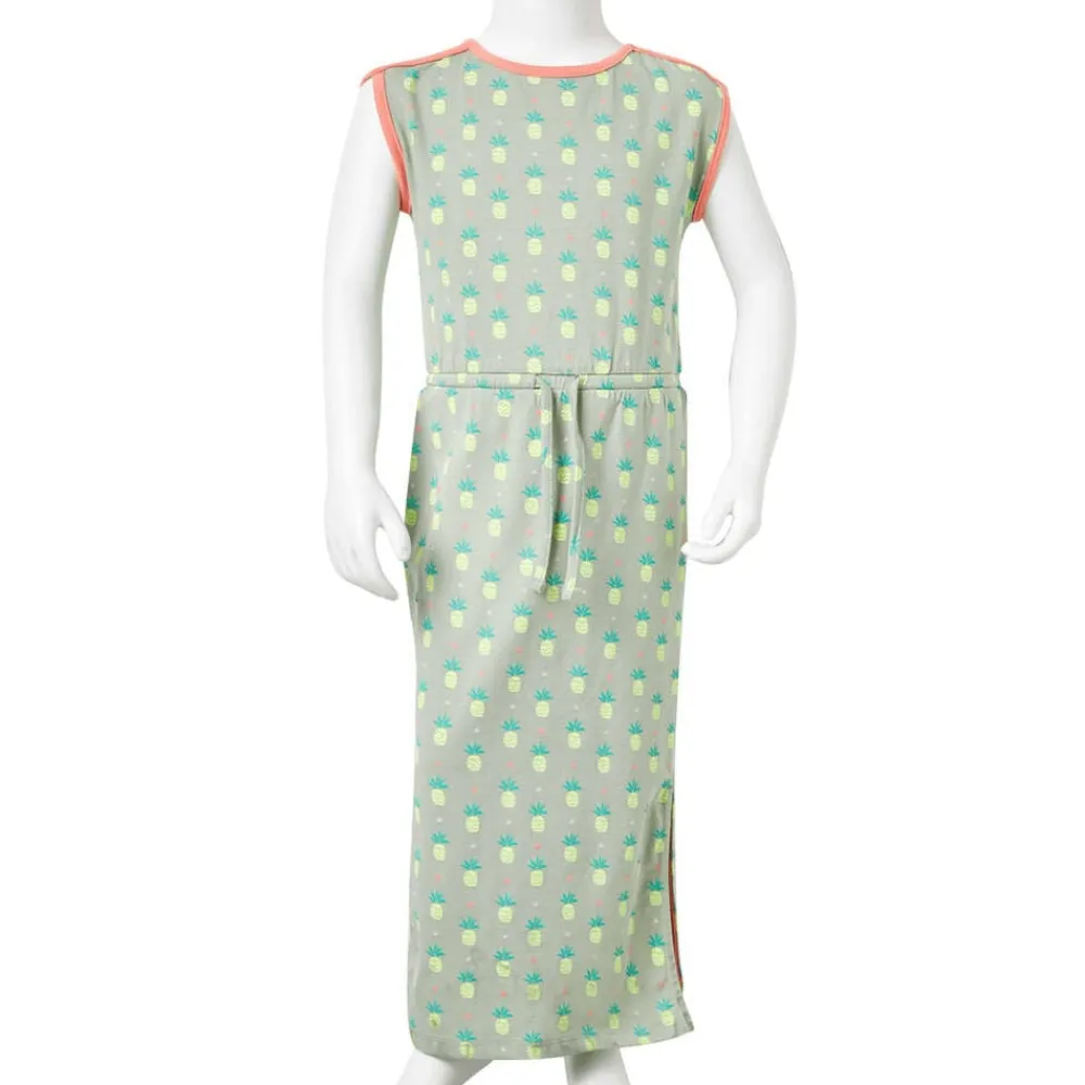 vidaXL Vestido infantil verde menta viejo 116 Clearance