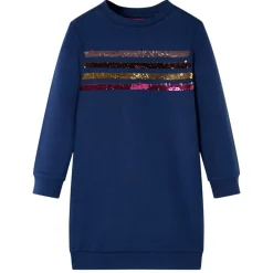 vidaXL Vestido sudadera infantil azul marino 92 Sale