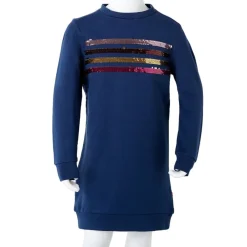 vidaXL Vestido sudadera infantil azul marino 92 Sale