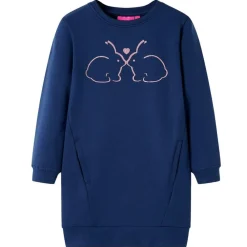 vidaXL Vestido sudadera infantil azul marino 92 Sale
