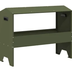 vidaXL Abrevadero para ganado 79 x 35 x 62 cm Verde oliva Clearance