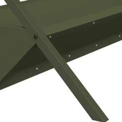 vidaXL Abrevadero para ganado 111 x 76 x 38 cm Verde oliva Best