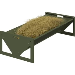 vidaXL Abrevadero para ganado 108 x 50 x 28 cm Verde oliva Discount