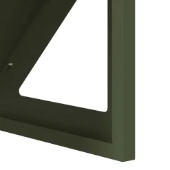 vidaXL Abrevadero para ganado 108 x 50 x 28 cm Verde oliva Discount
